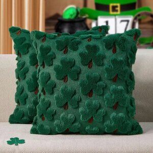 St Patricks Day Pillow Covers 18x18 Inch Set of 2